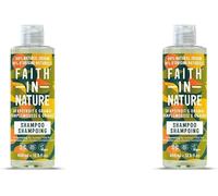 Faith In Nature Shampooing Naturel Pamplemousse & Orange, 400ml (Lot De 2)