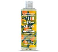 Faith In Nature, Shampooing Naturel Pamplemousse & Orange Faith In Nature, Revitalisant, Vegan & Cruelty Free, Sans Parabènes & SLES, Pour Cheveux Normaux à Secs, 400ml