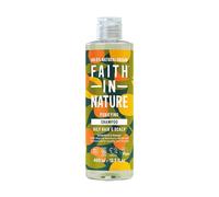 Faith In Nature, Shampooing Naturel Pamplemousse & Orange Faith In Nature, Revitalisant, Vegan & Cruelty Free, Sans Parabènes & SLES, Pour Cheveux Normaux à Secs, 400ml