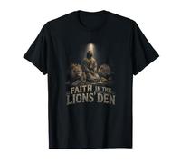 Faith in The Lions Den Daniel Christian Bible Art T-Shirt