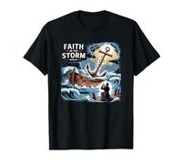 Faith in The Storm Acts 27 Hope Anchor Christian T-Shirt
