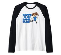 Faith is My Game Plan Soccer Girl Sports Kid Christianisme Manche Raglan