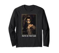 Faith is The Flex Jésus Funny Christian Bible Art Manche Longue