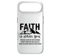 Faith is When You Praise God in The Storm Faites-Lui Confiance Coque pour iPhone Air