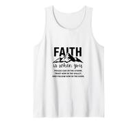 Faith is When You Praise God in The Storm Faites-Lui Confiance Débardeur