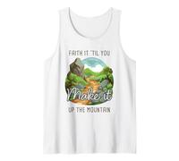 Faith it 'Till You Make it Up The Mountain 2 Cor 5:7 Camping Débardeur