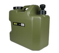 Faith Jerrican 18 Ltr 37x20x33cm Bidon Polyéthylène Vert Réservoir d'eau - Avec robinet de vidange