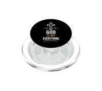 Faith Jesus Cross Religious Believer God is My Everything PopSockets PopGrip pour MagSafe