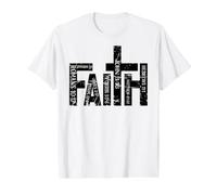 Faith. John 3:16 Romains Proverbes Hébreux Bible Écriture T-Shirt Graphique avec Valeur