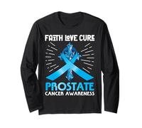 Faith Love Cure Prostate Cancer Sensibilisation Chrétienne Manche Longue