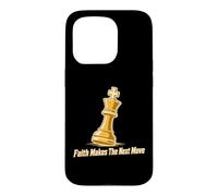Faith Makes The Next Move Stratégie d'échecs Coque pour iPhone 15 Pro