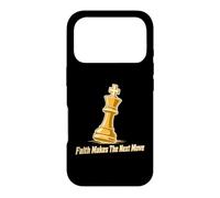 Faith Makes The Next Move Stratégie d'échecs Coque pour iPhone 17 Pro