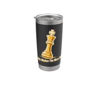 Faith Makes The Next Move Stratégie d'échecs Gobelet isotherme en acier inoxydable double paroi