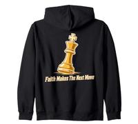 Faith Makes The Next Move Stratégie d'échecs Sweat à Capuche