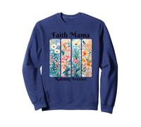 Faith Mama Leving Arrows Dark Floral Cadeau pour Maman chrétienne Sweatshirt