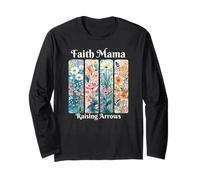Faith Mama Leving Arrows Floral Christian Mom Cadeau Manche Longue