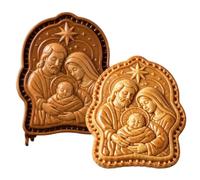 Faith Mini moule à Faith et crèche de Noël Moules à biscuits | Moules à tarte à la main pour parents, débutants, professionnels, maison, appartement, fête, école, projet d'événement