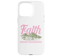 Faith Moves Mountains Bible chrétienne Inspiration Religieuse Coque pour iPhone 15 Pro Max
