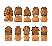 Faith & Nativity Christmas Mini Pie Mold Collection, Reusable (All)
