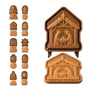 Faith & Nativity Christmas Mini Pie Mold Collection, Reusable (#B)