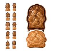 Faith & Nativity Christmas Mini Pie Mold Collection, Reusable (#I)