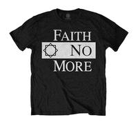 Faith No More - T-Shirt # M Unisex Black # Classic Logo V.2. [Import]
