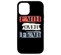 Faith Over Fear American Christian Patriot Faith 4 Juillet Coque pour iPhone 12/12 Pro