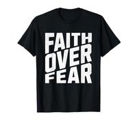 Faith Over Fear Christian (au Dos) T-Shirt