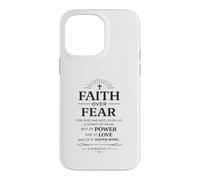 Faith Over Fear Christian Bible Verse 2 Timothée 1:7 Coque pour iPhone 14 Pro Max