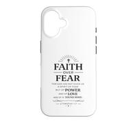 Faith Over Fear Christian Bible Verse 2 Timothée 1:7 Coque pour iPhone 16