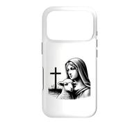 Faith Over Fear Christian Lamb Vintage Influenced Coque pour iPhone 17 Pro