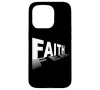 Faith Over Fear - Christian Minimal Text Graphic (Black) Coque pour iPhone 15 Pro