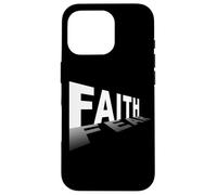 Faith Over Fear - Christian Minimal Text Graphic (Black) Coque pour iPhone 16 Pro