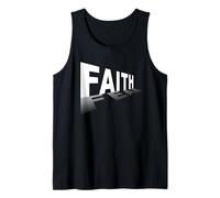 Faith Over Fear - Christian Minimal Text Graphic (Black) Débardeur