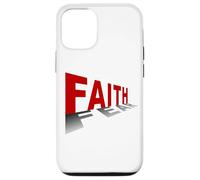 Faith Over Fear - Christian Minimal Text Graphic (White) Coque pour iPhone 12/12 Pro