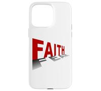 Faith Over Fear - Christian Minimal Text Graphic (White) Coque pour iPhone 15 Pro Max