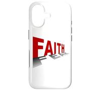 Faith Over Fear - Christian Minimal Text Graphic (White) Coque pour iPhone 17