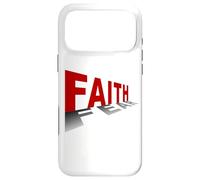 Faith Over Fear - Christian Minimal Text Graphic (White) Coque pour iPhone 17 Pro Max
