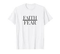 Faith Over Fear Citation chrétienne positivité T-Shirt