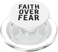 Faith Over Fear. Citation chrétienne Vintage. PopSockets PopGrip pour MagSafe