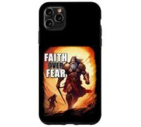 Faith Over Fear - David Goliath Epic Bible Comic Graphic Coque pour iPhone 11 Pro Max