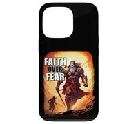 Faith Over Fear - David Goliath Epic Bible Comic Graphic Coque pour iPhone 13 Pro