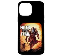 Faith Over Fear - David Goliath Epic Bible Comic Graphic Coque pour iPhone 13 Pro Max
