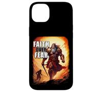 Faith Over Fear - David Goliath Epic Bible Comic Graphic Coque pour iPhone 14 Plus