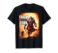 Faith Over Fear - David Goliath Epic Bible Comic Graphic T-Shirt