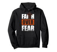 Faith Over Fear Jésus Dieu Chrétien Hommes Femmes Adolescents Garçon Fille Sweat à Capuche