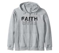 Faith Over Fear (lettres noires) Sweat à Capuche