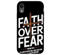 Faith Over Fear Psalms 118 6 The Lord Is On My Side Chrétien Coque pour iPhone XR