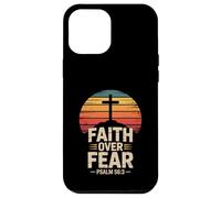 Faith Over Fear Psaum 56:3 Verse biblique chrétienne rétro Coque pour iPhone 12 Pro Max