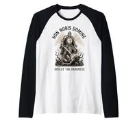 Faith Over Fear Templier Knight Sword Defeat Darkness Armor Manche Raglan